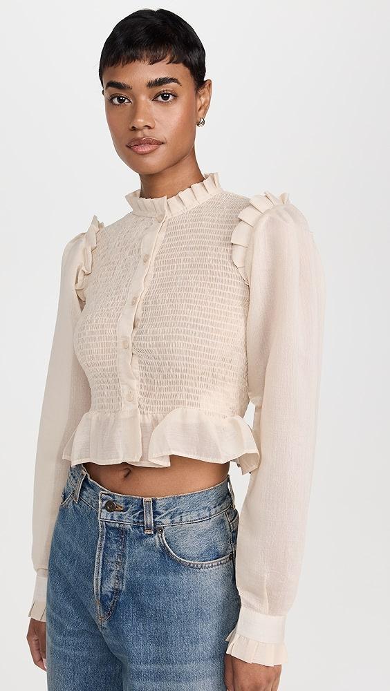 Rendoll Smocked Oversized Sleeve Blouse | Shopbop Product Image