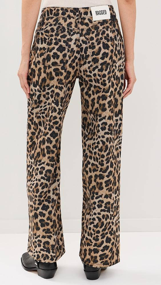 Ragged Priest Leopard Wash Release Jeans | Shopbop Product Image