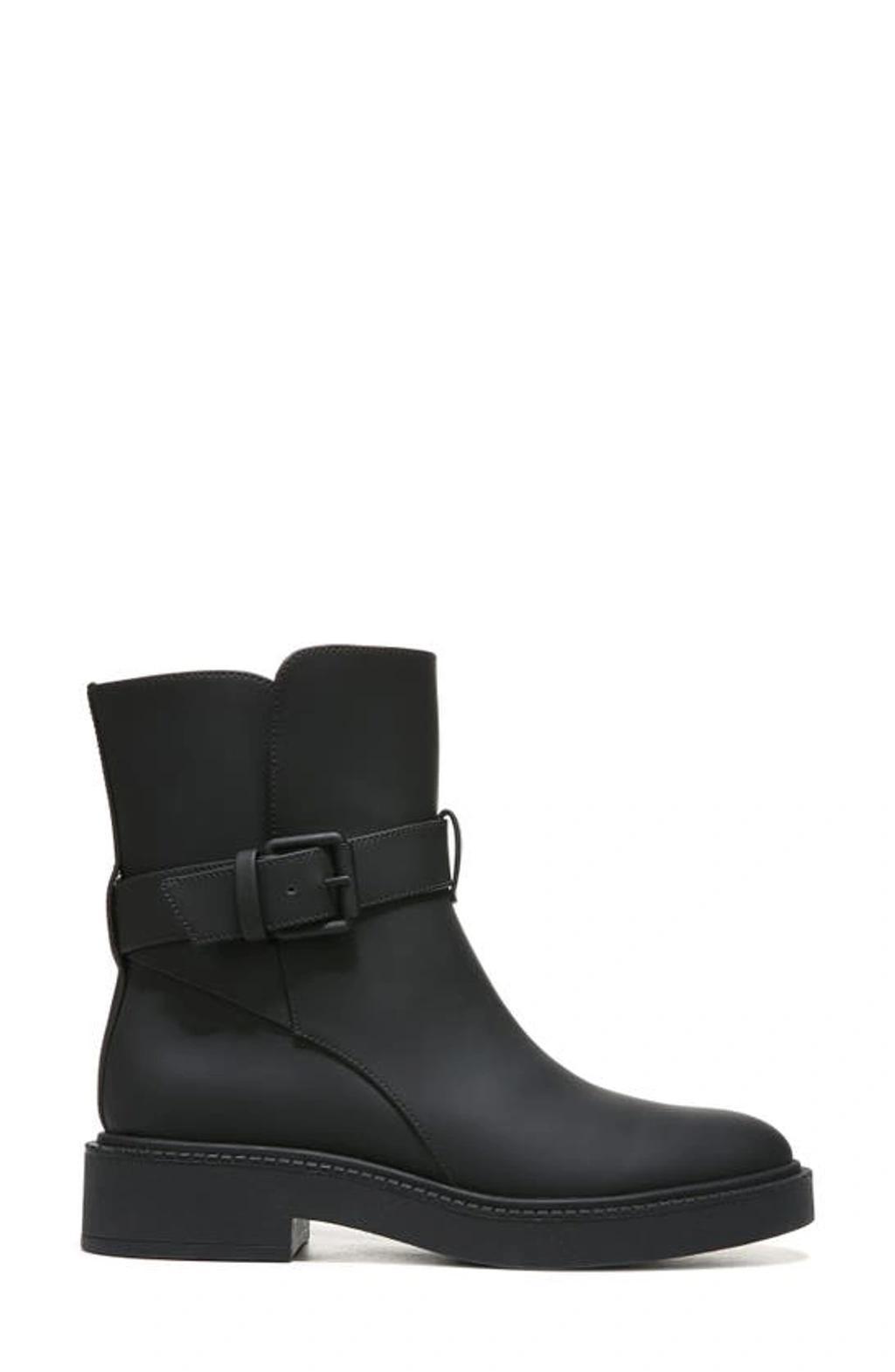 VINCE Kaelyn Water-resistant Leather Buckle Boots In Nocolor Product Image