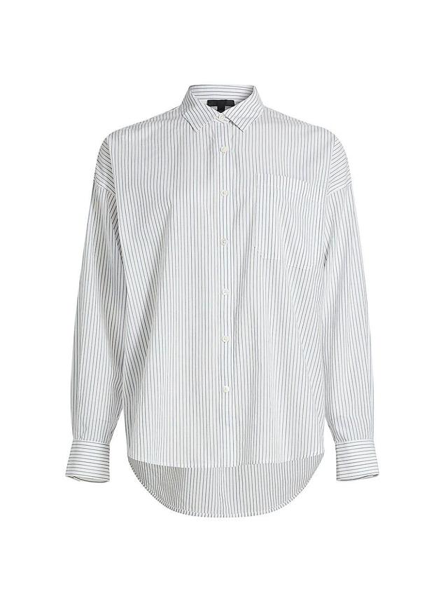 Womens Striped Cotton Shirt Product Image