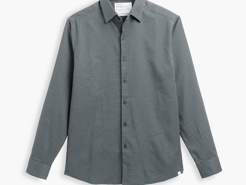 Charcoal Mini Grid Men's AeroZero° Dress Shirt Product Image