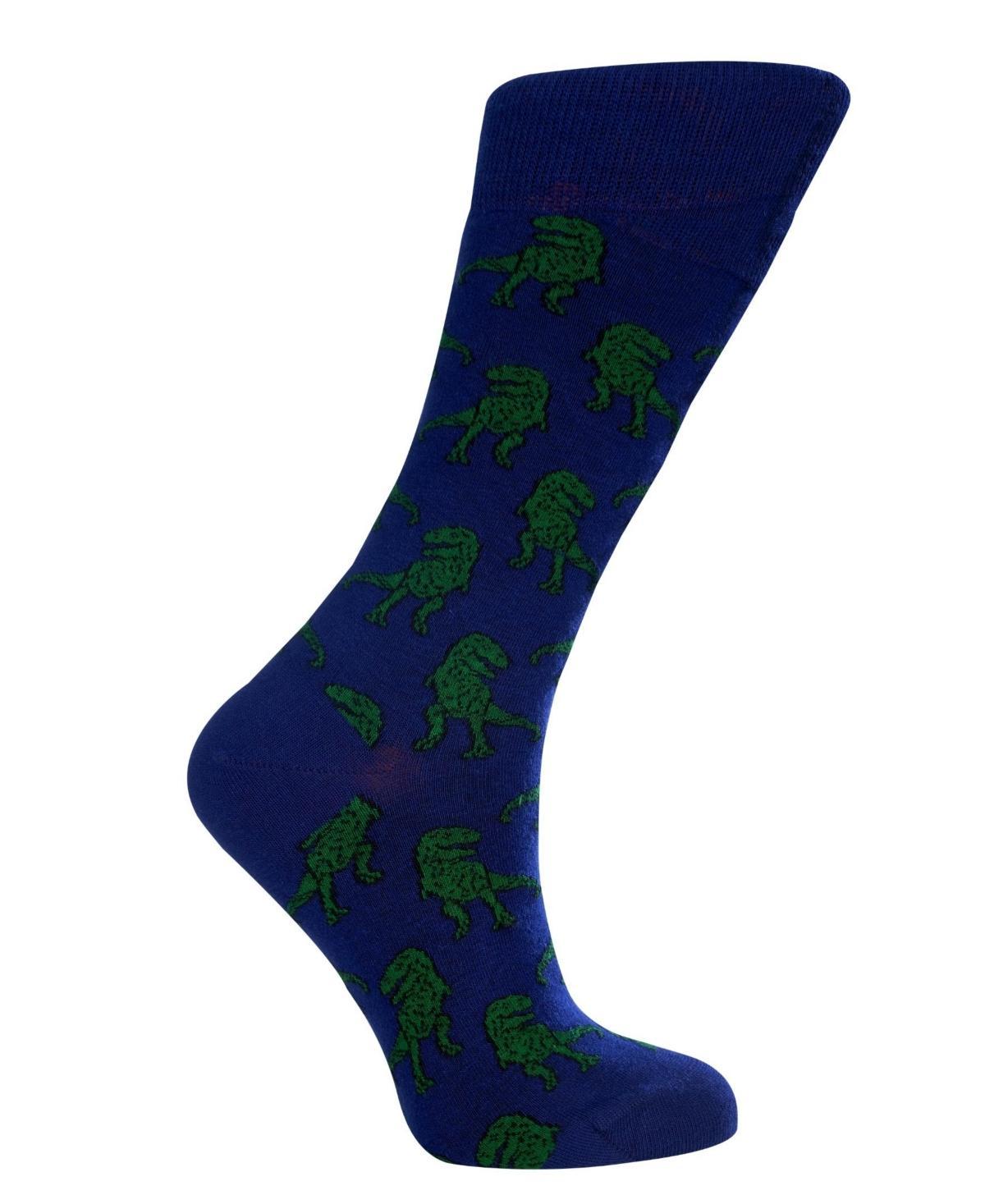 Love Sock Company Womens T-Rex W-Cotton Novelty Crew Socks with Seamless Toe Design, Pack of 1 Product Image