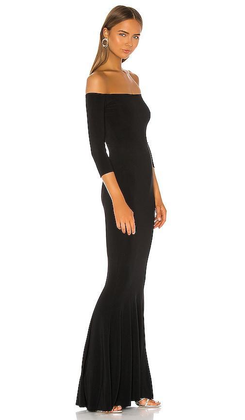 Norma Kamali Off the Shoulder Fishtail Gown Size M, S, XL. Product Image