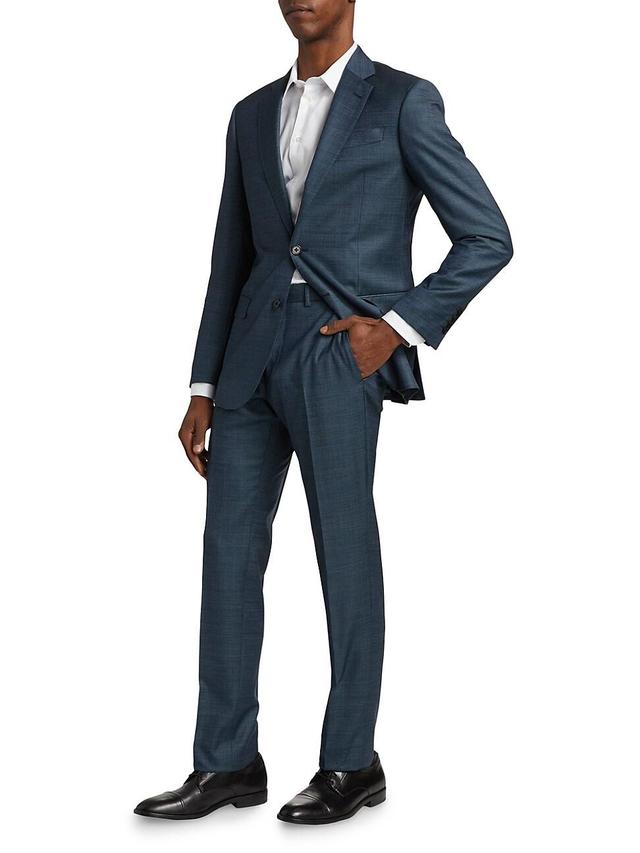 Mens Solid Virgin Wool Suit Product Image