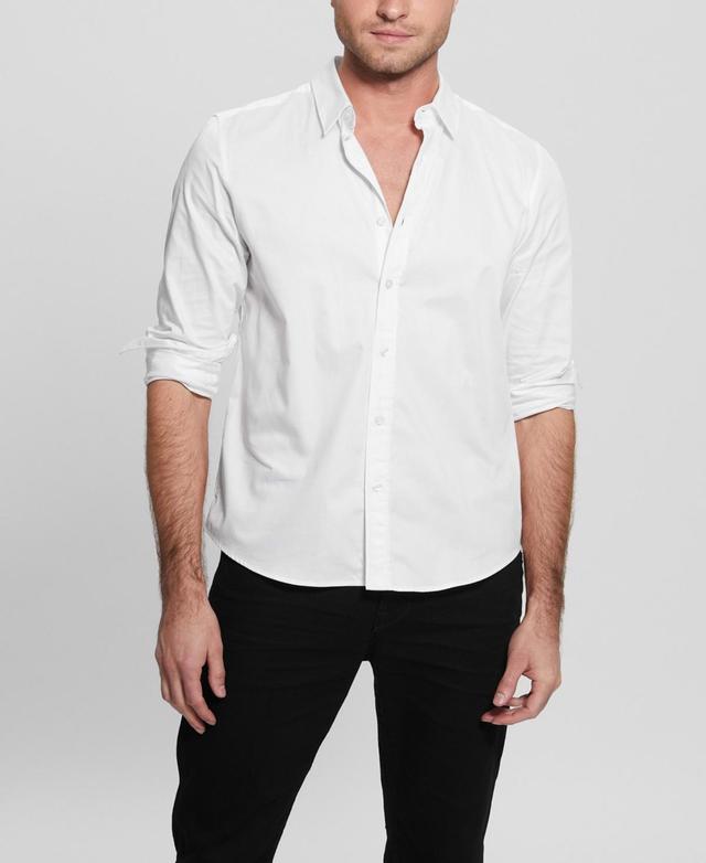 Guess Mens Luxe Stretch Long Sleeves Shirt Product Image