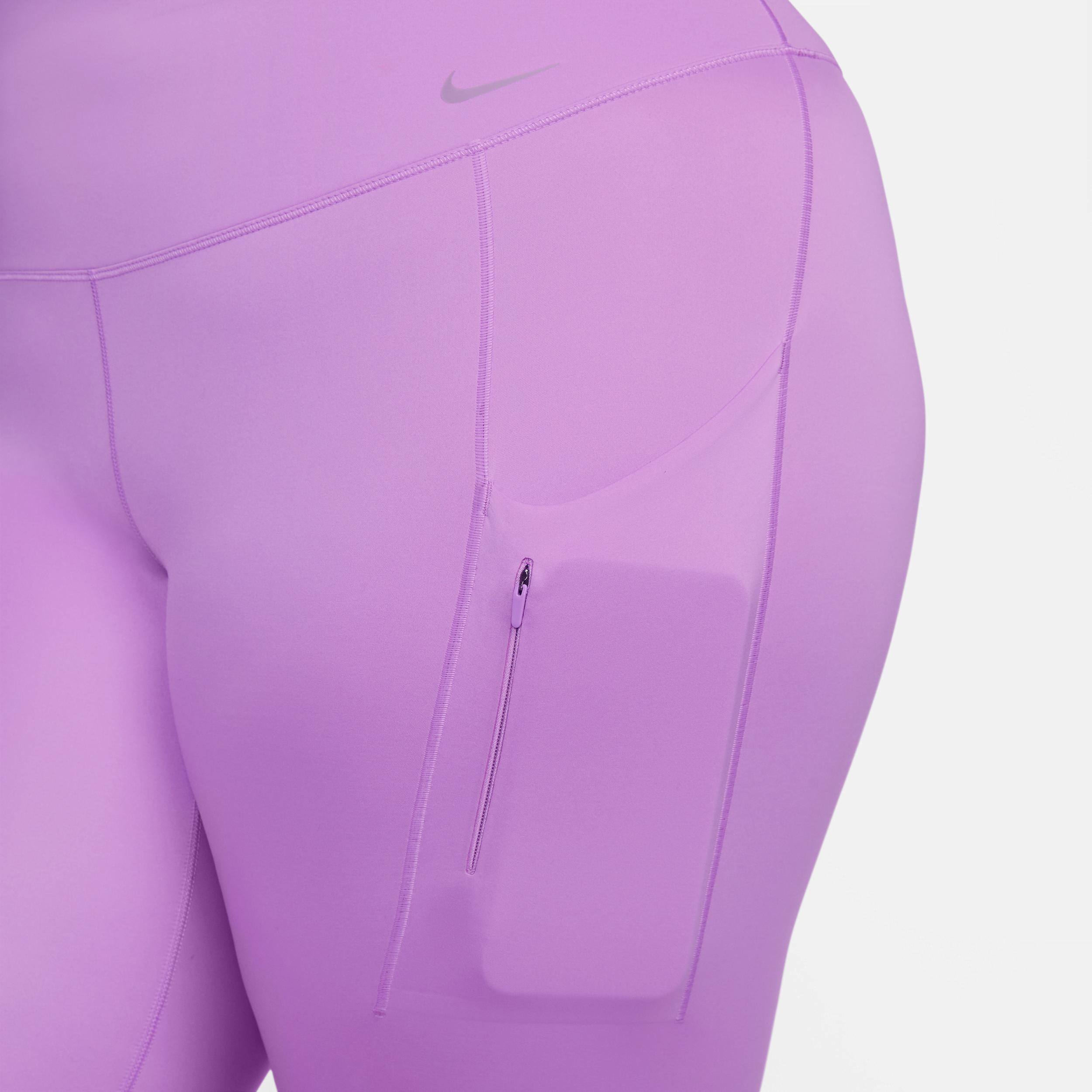 Nike Womens Go Firm-Support High-Waisted Cropped Leggings with Pockets (Plus Size) Product Image