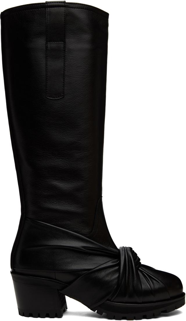 Black Knotted Riding Boots Product Image