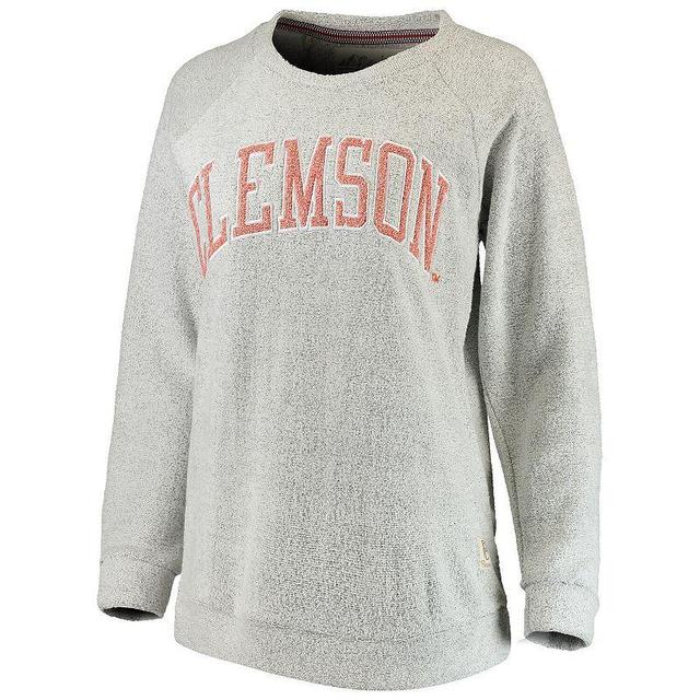 Womens Pressbox Gray Clemson Tigers Helena Comfy Sweatshirt Product Image