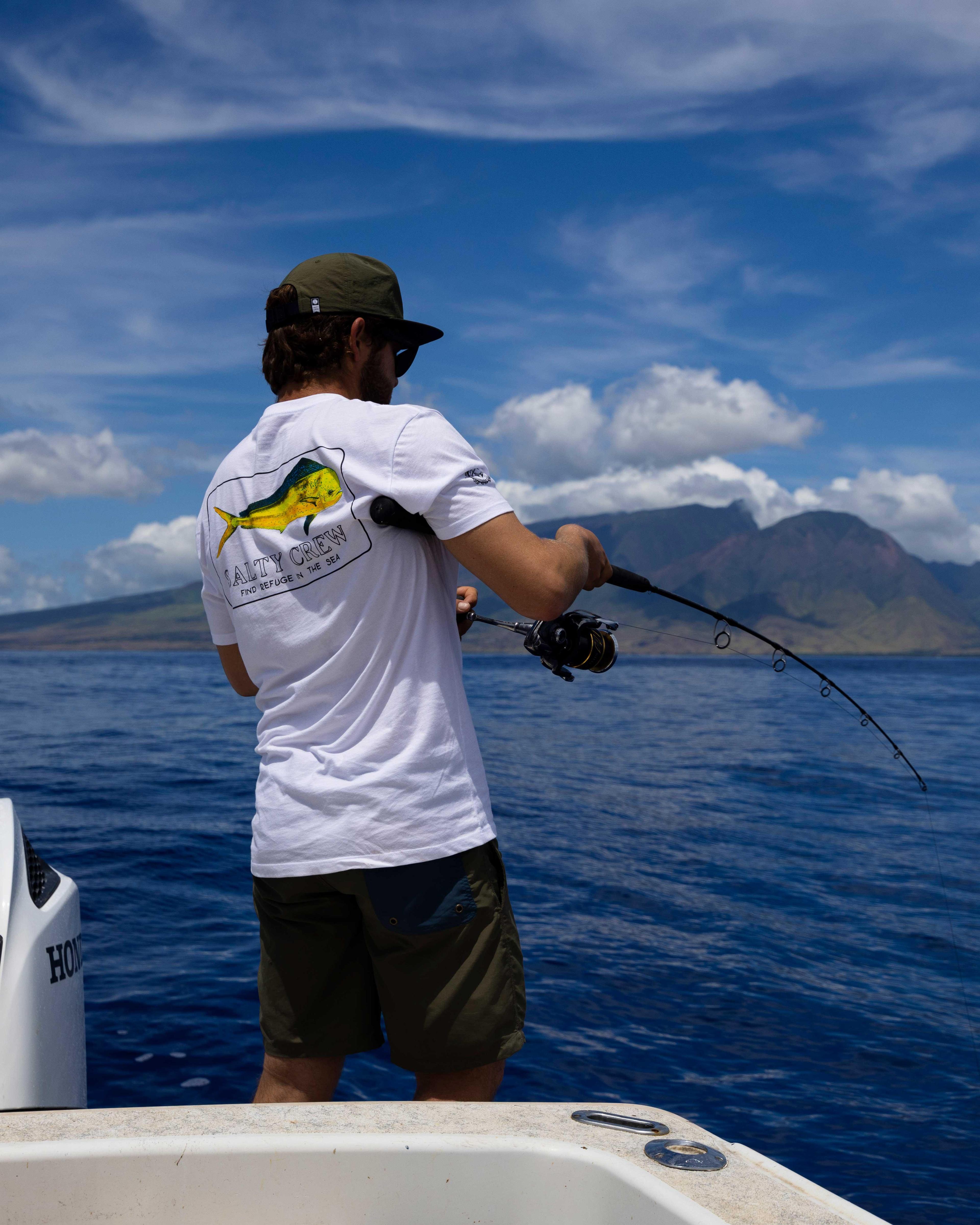 Golden Mahi Premium S/S Tee - White Product Image