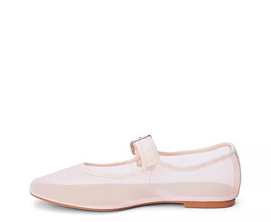 Coconuts Womens Tribeca Mesh Square-Toe Mary Jane Ballet Flat. Product Image