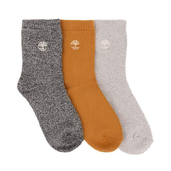 Womens Timberland Super Soft Shortie Crew Socks 3 Pack - Multicolor Product Image