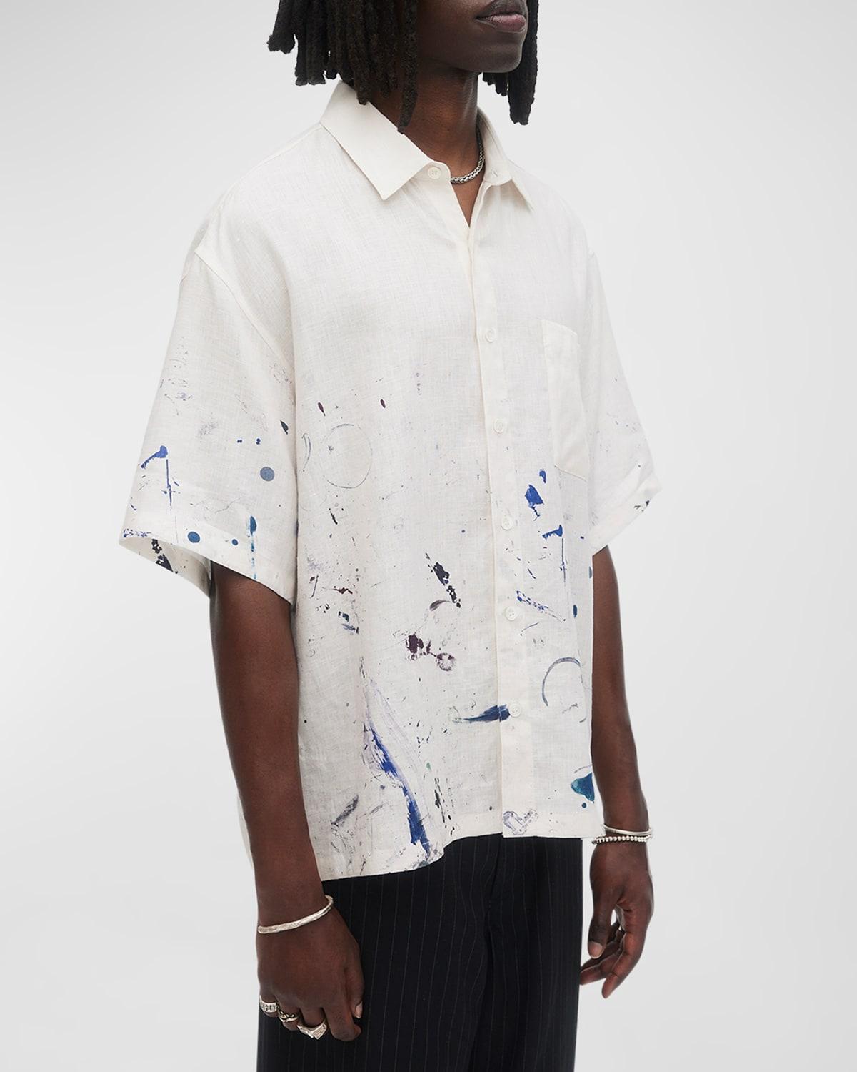 Mens Monday Splatter Short-Sleeve Shirt Product Image