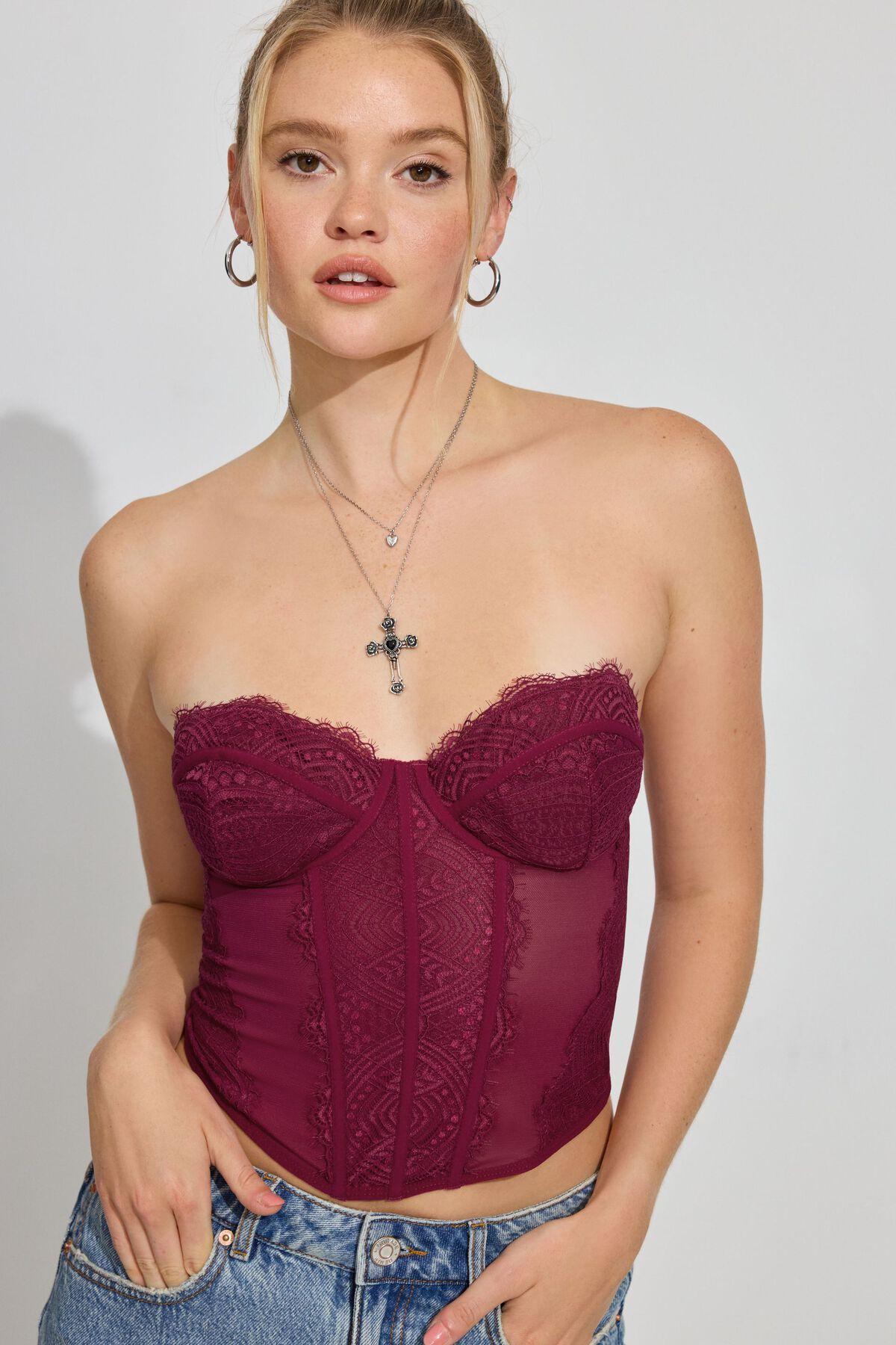 Chrishell Lace Mesh Bustier Product Image