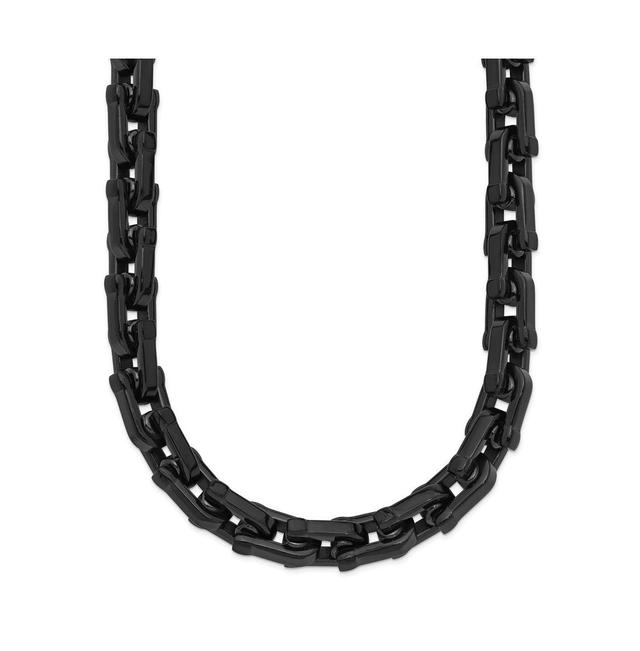 Chisel Stainless Steel Polished Black Ip-plated 20 inch Link Necklace Product Image