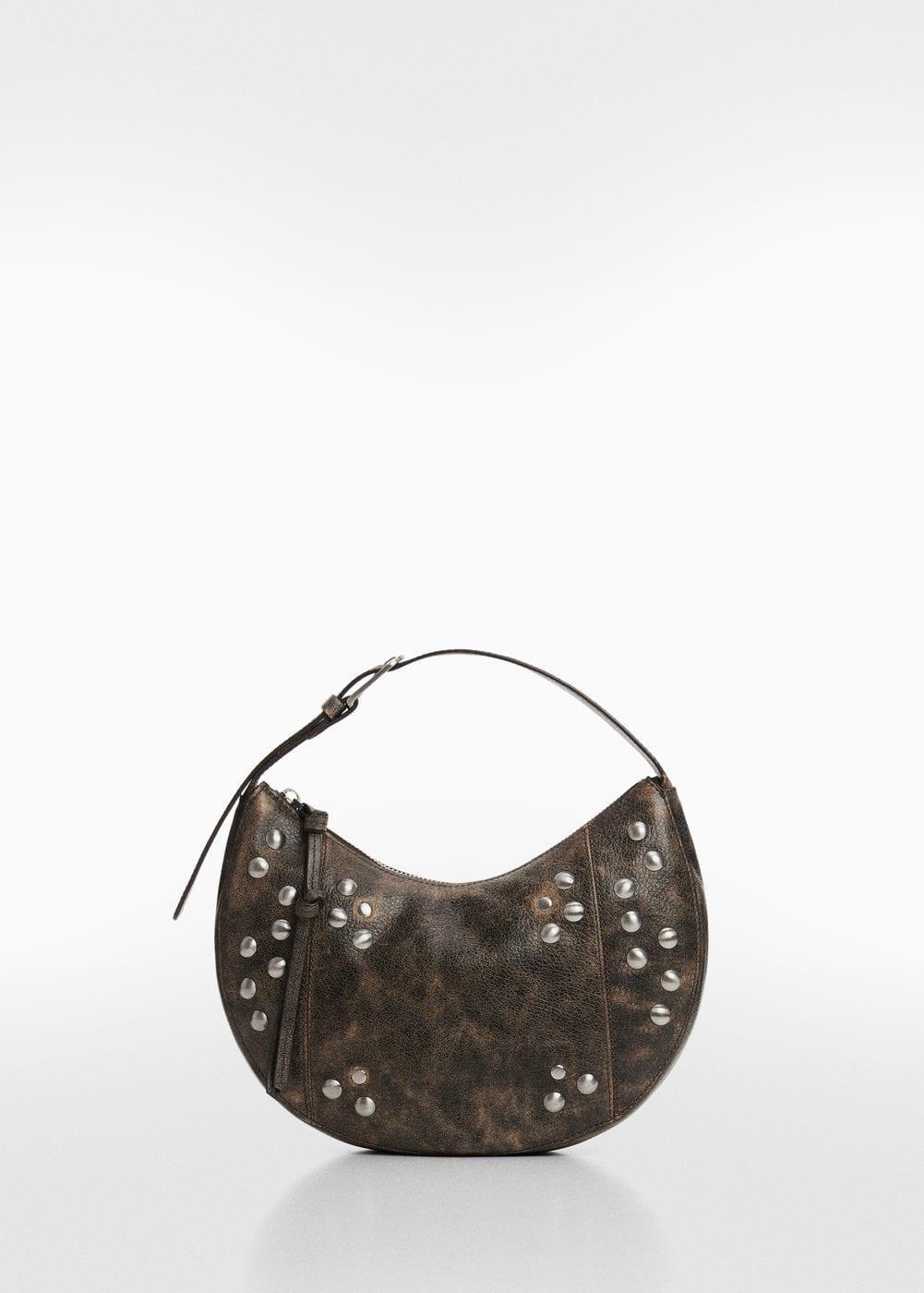 MANGO - Stud leather bag - One size - Women Product Image