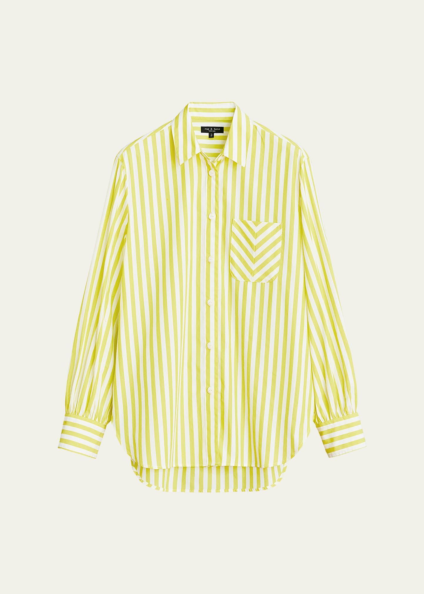 rag & bone Maxine Stripe Cotton Button-Up Shirt Product Image