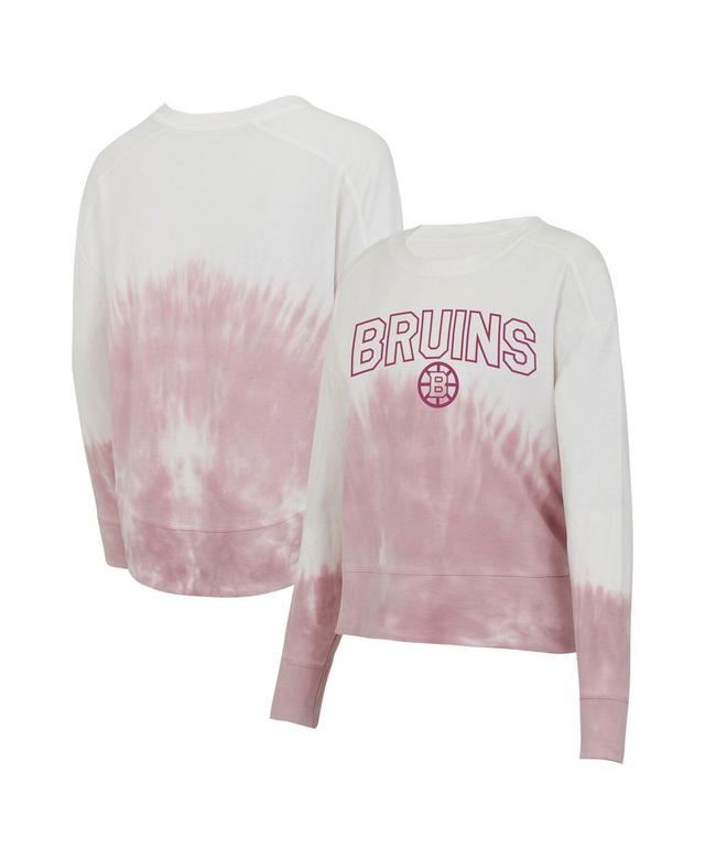 Womens Concepts Sport /White Boston Bruins Orchard Tie-Dye Long Sleeve T-Shirt Product Image