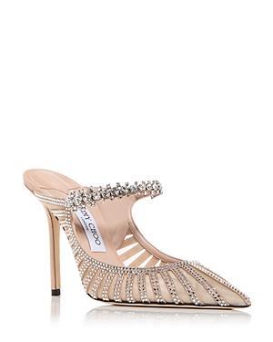 Jimmy Choo Womens Bing 100 Embellished High Heel Mules Product Image