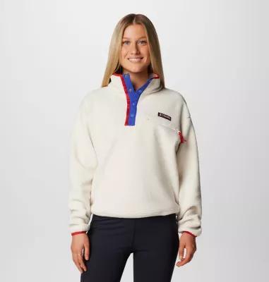 Columbia Women's Helvetia II Cropped Half Snap Fleece Pullover- Product Image