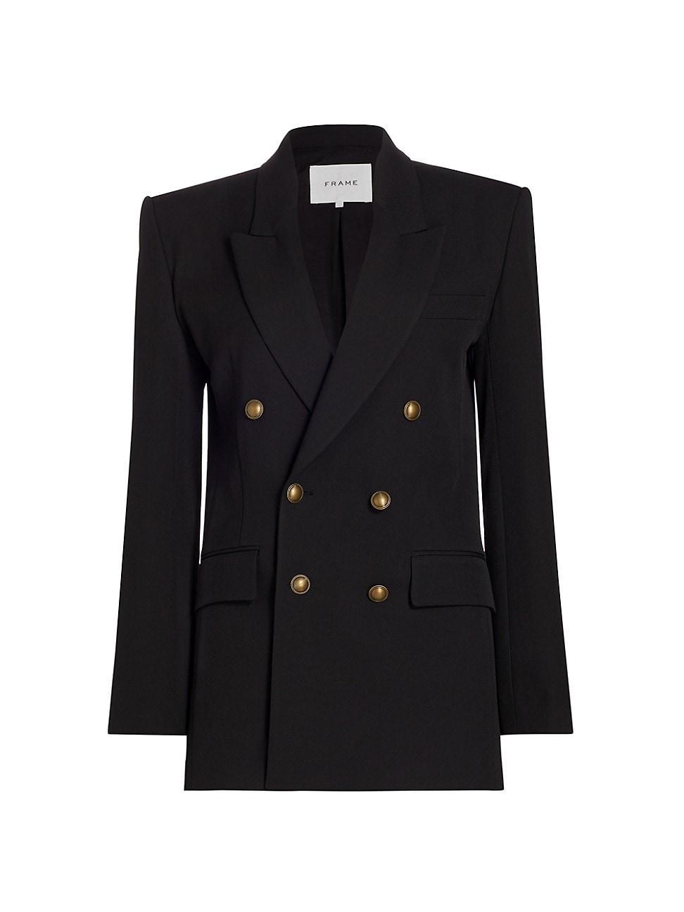 Womens Double-Breasted Boxy Blazer Product Image