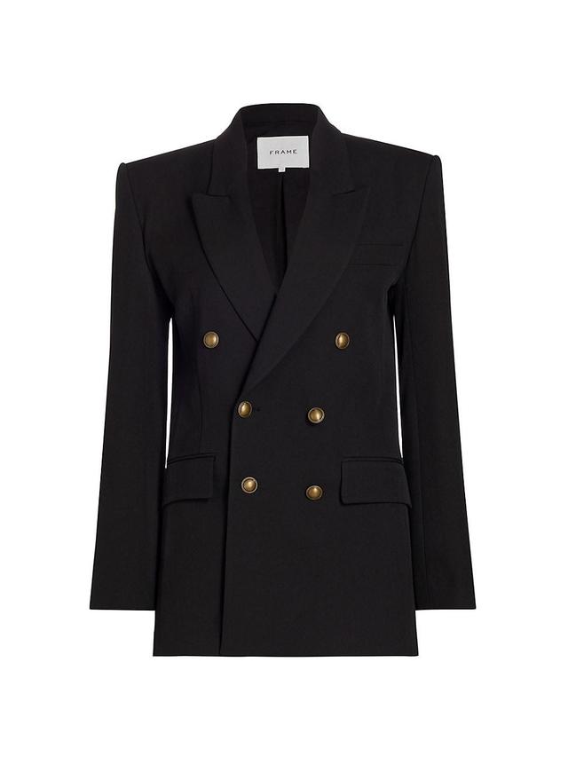 Womens Double-Breasted Boxy Blazer Product Image