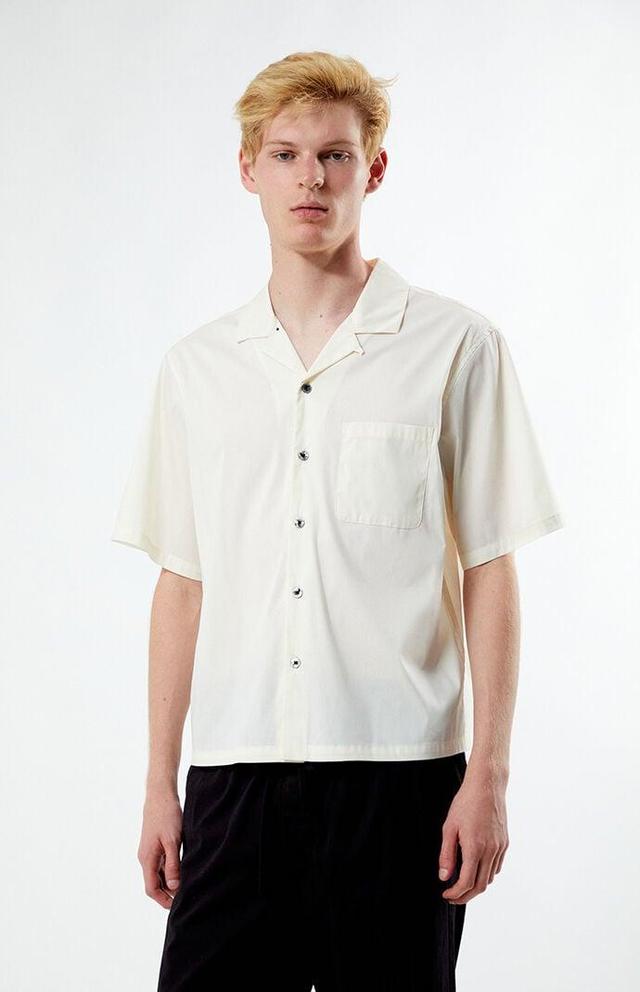 Men's Solid Oversized Camp Shirt Product Image