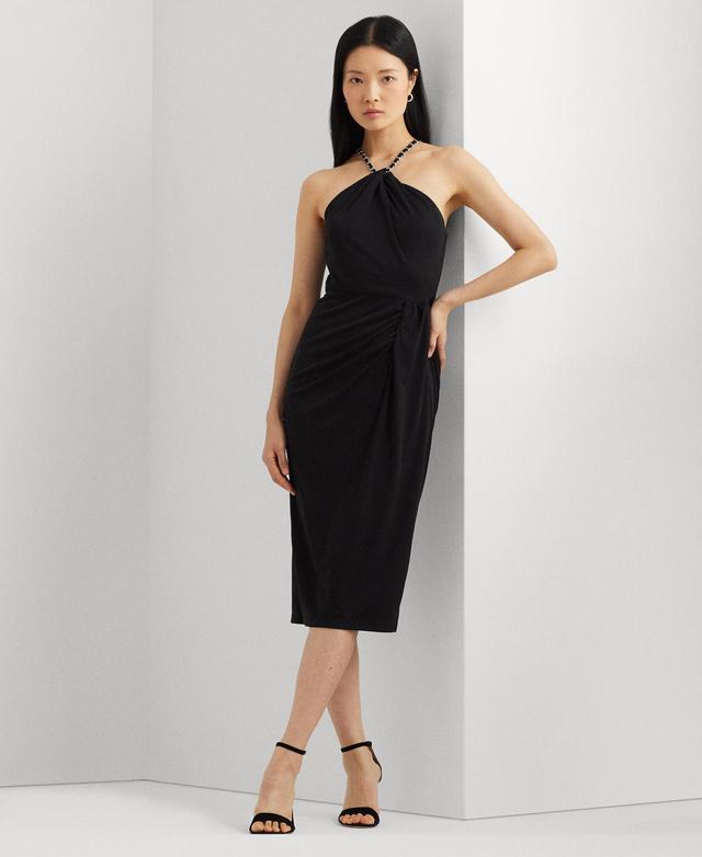 Women's Stretch Jersey Halter Dress Product Image