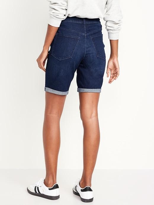 High-Waisted Wow Jean Shorts -- 9-inch inseam Product Image