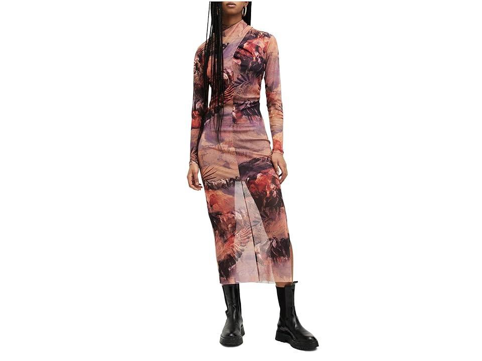 AllSaints Tia Colca Long Sleeve Midi Dress Product Image