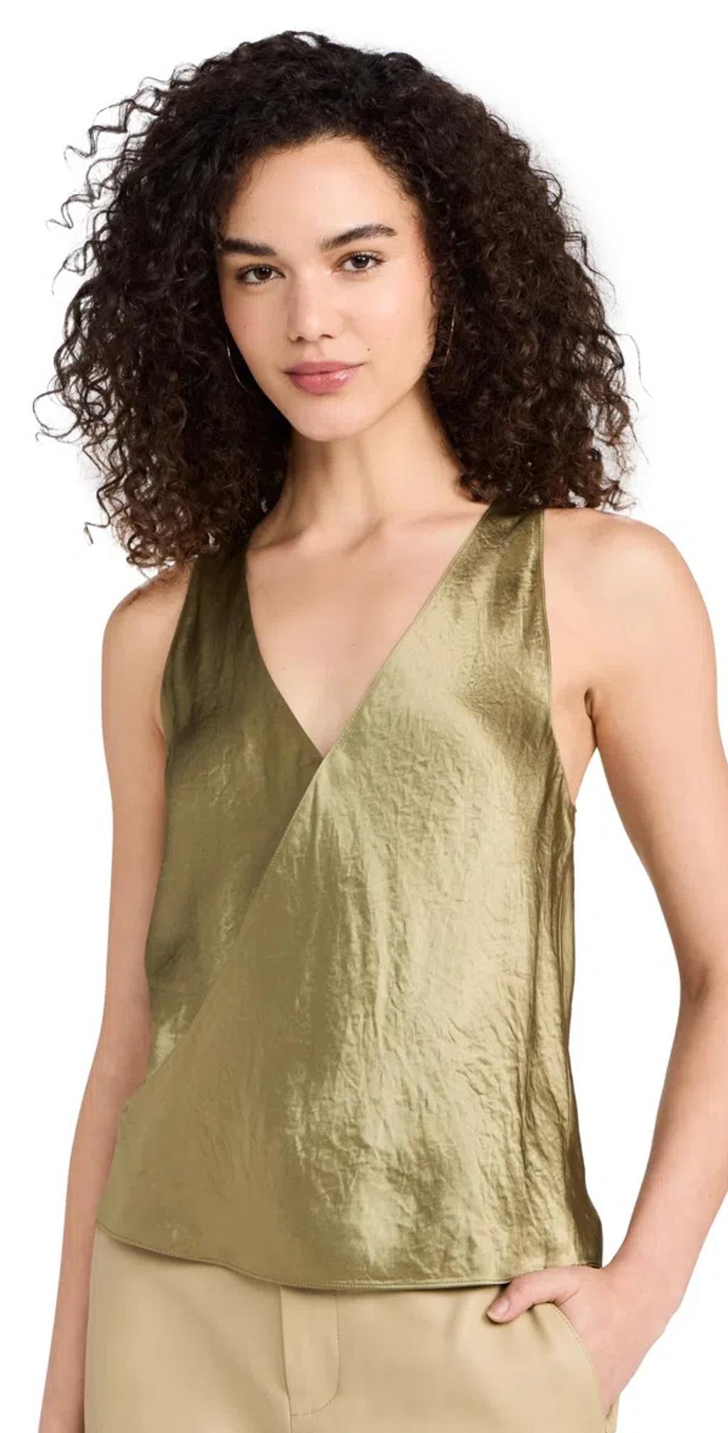 Crossover V Neck Tank Earthly Product Image