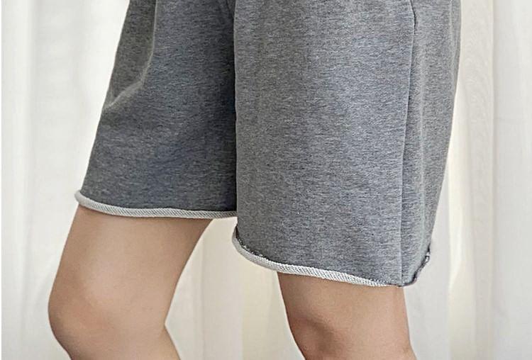 Elastic Waist Plain Shorts Product Image