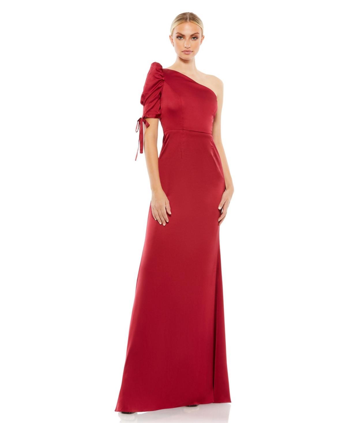 Mac Duggal One-Shoulder Trumpet Gown Product Image