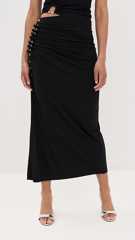 rabanne Long Draped Skirt | Shopbop Product Image