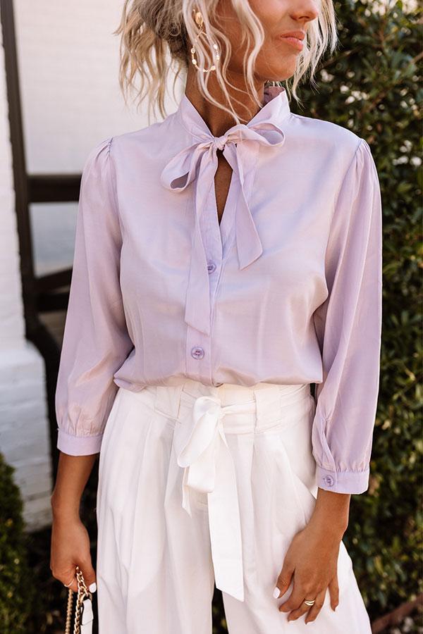 Spring Fling Shift Top In Lavender Product Image