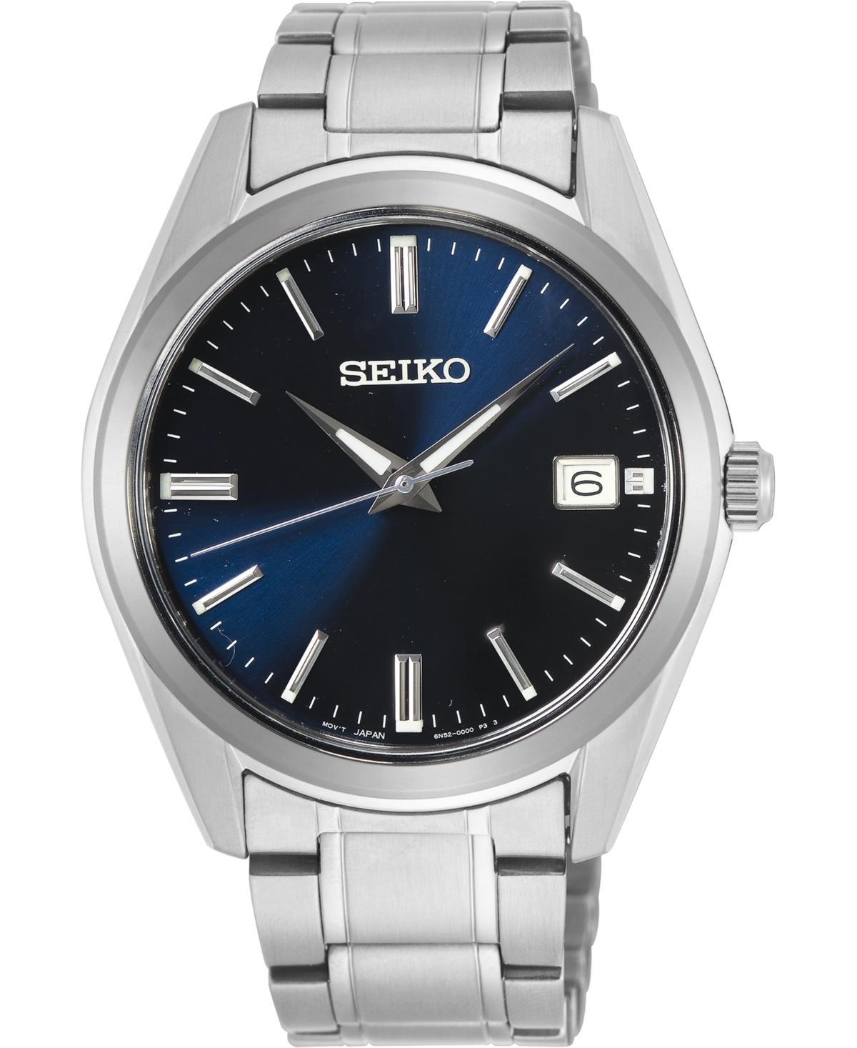 Seiko Mens Essentials Stainless Steel Watch - SUR307 Silver Tone Product Image