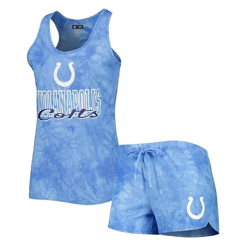 Womens Concepts Sport Royal Indianapolis Colts Billboard Scoop Neck Racerback Tank Top and Shorts Sleep Set Product Image