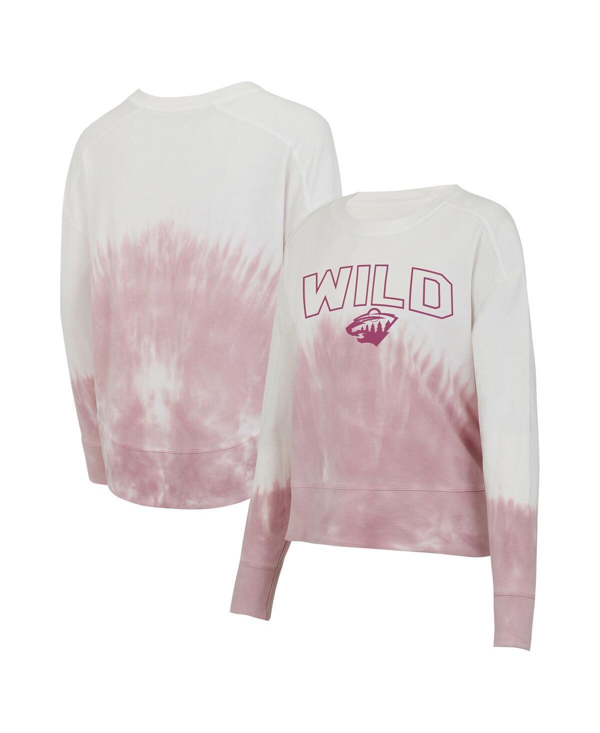 Womens Concepts Sport /White Minnesota Wild Orchard Tie-Dye Long Sleeve T-Shirt Product Image