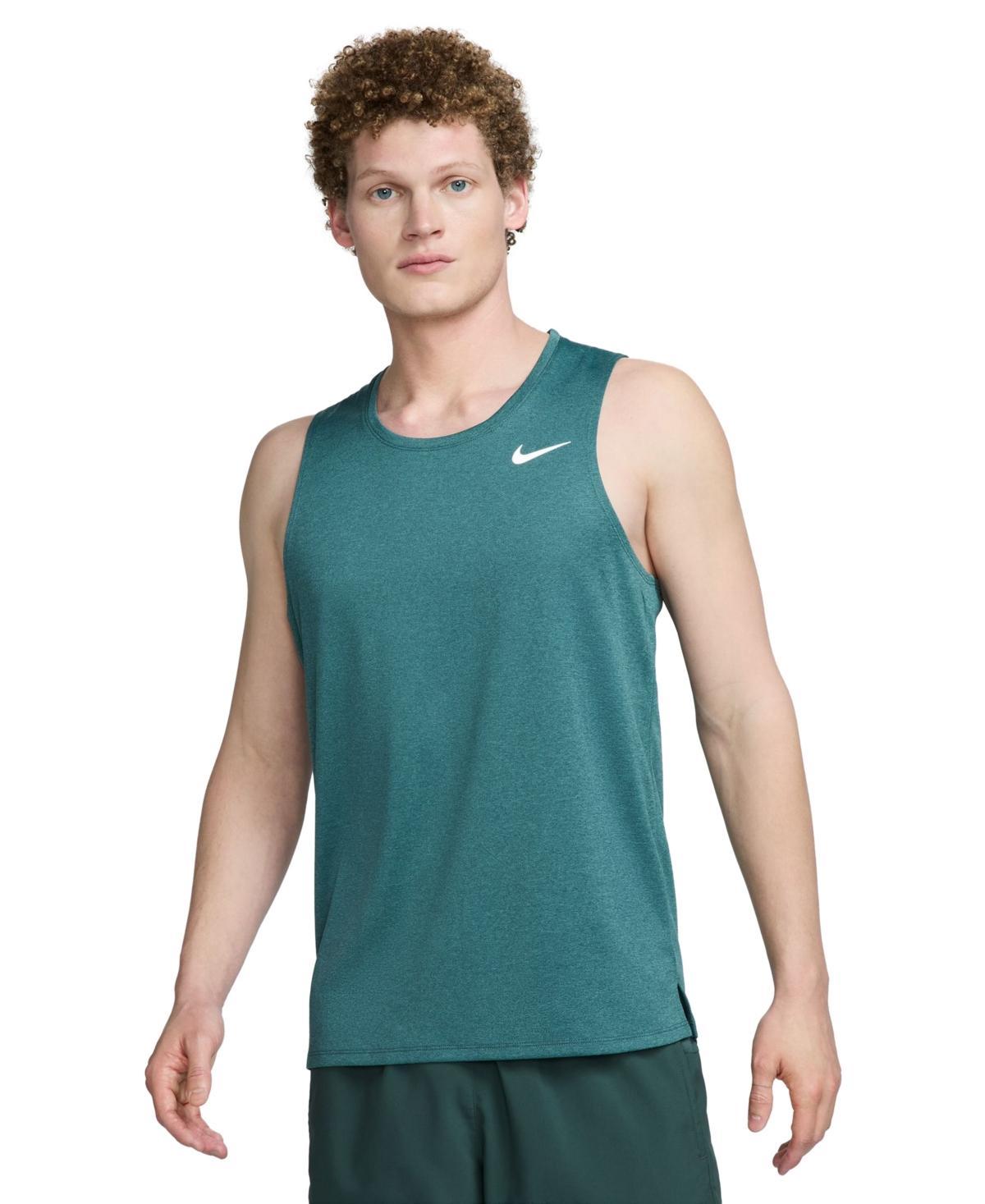 Nike Mens Miler Dri-fit Running Tank - Particle Grey Product Image