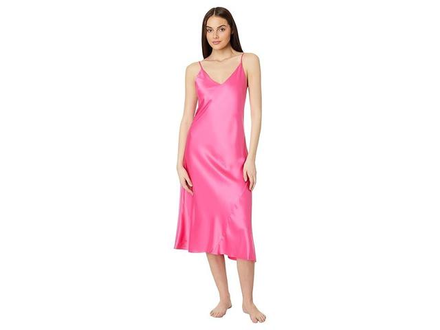 Natori Glamour Satin Gown (Pink Grapefruit) Women's Pajama Product Image