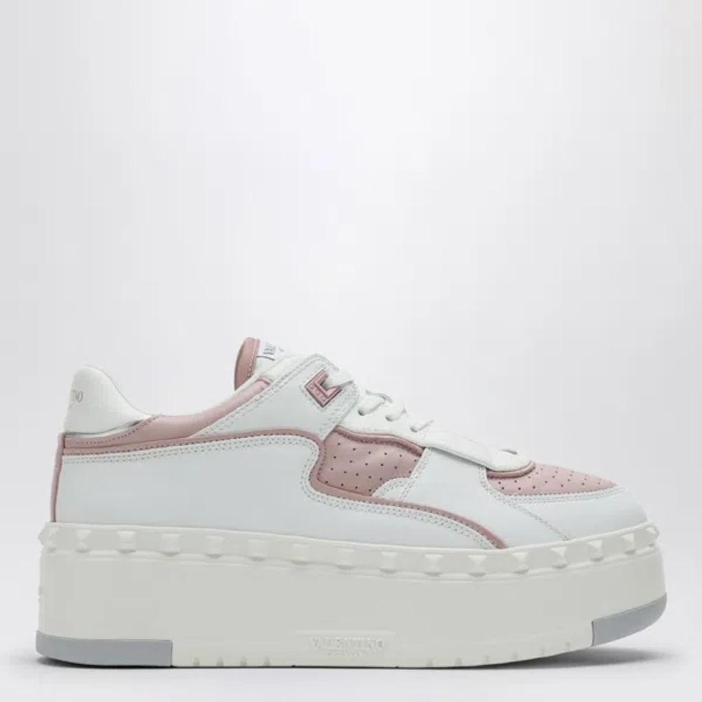 VALENTINO GARAVANI Women's Freedots Xl White/pink Sneaker | Size 39 | 5w2s0ig5fxc Product Image