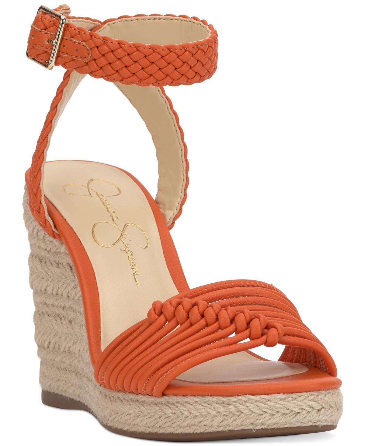 Jessica Simpson Womens Talise Knotted Strappy Platform Wedge Sandals Product Image