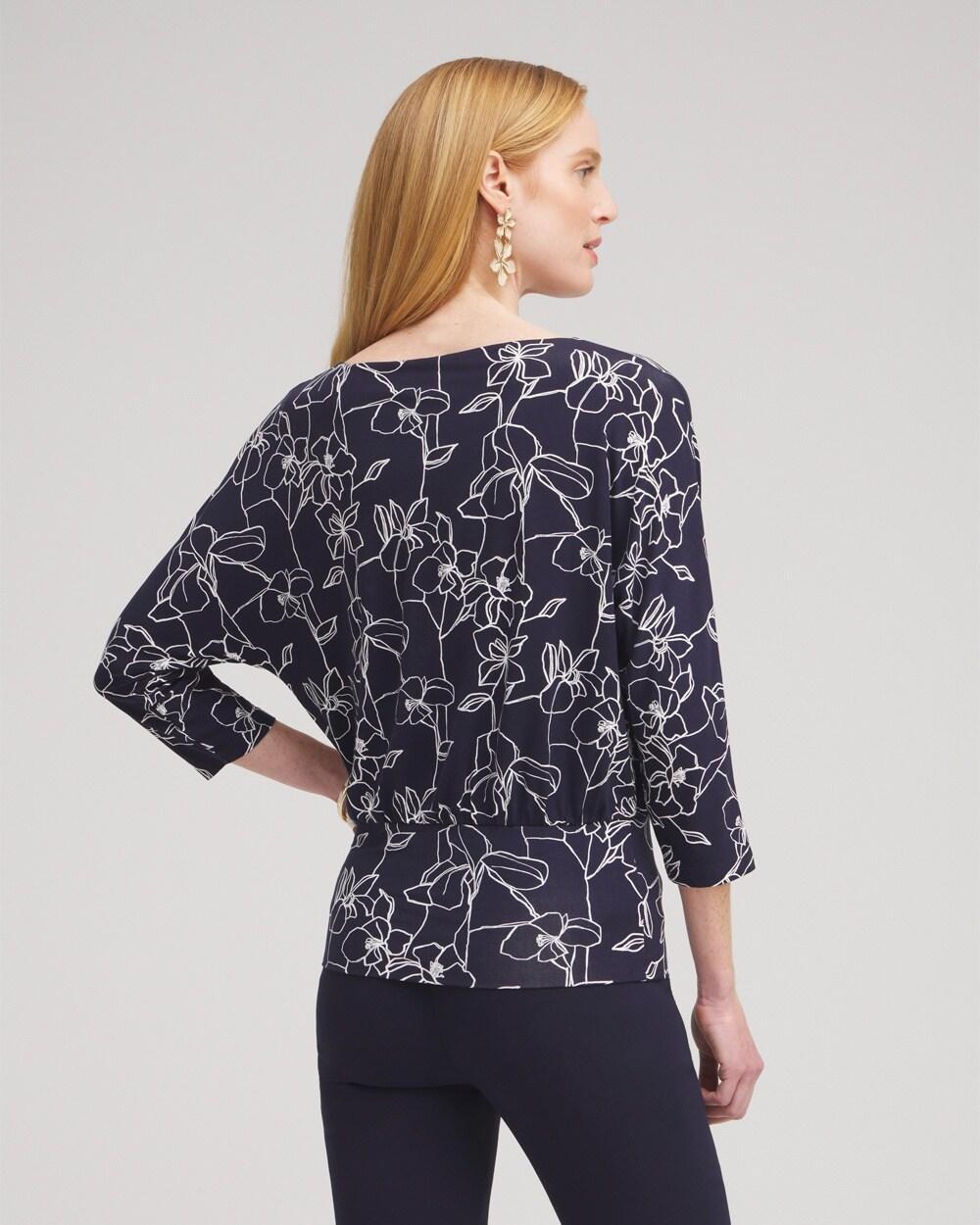 Touch of Cool™ Floral Banded Hem Top Product Image