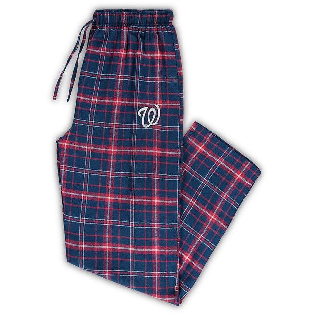 Mens Concepts Sport Navy Washington Nationals Big and Tall Team Flannel Pants - Navy Product Image