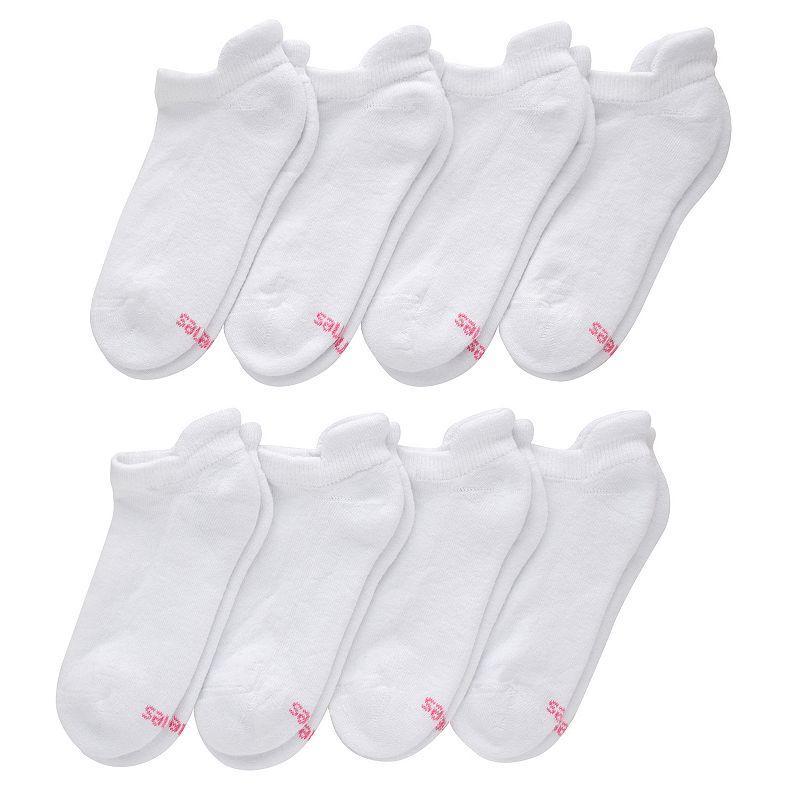 Womens Hanes Ultimate Cool Comfort 8-Pack Cushioned Heel Shield Socks HWUCH8 Product Image