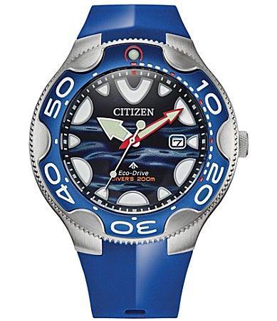 Citizen Eco-Drive Mens Promaster Orca Light Blue Strap Watch 46mm Product Image