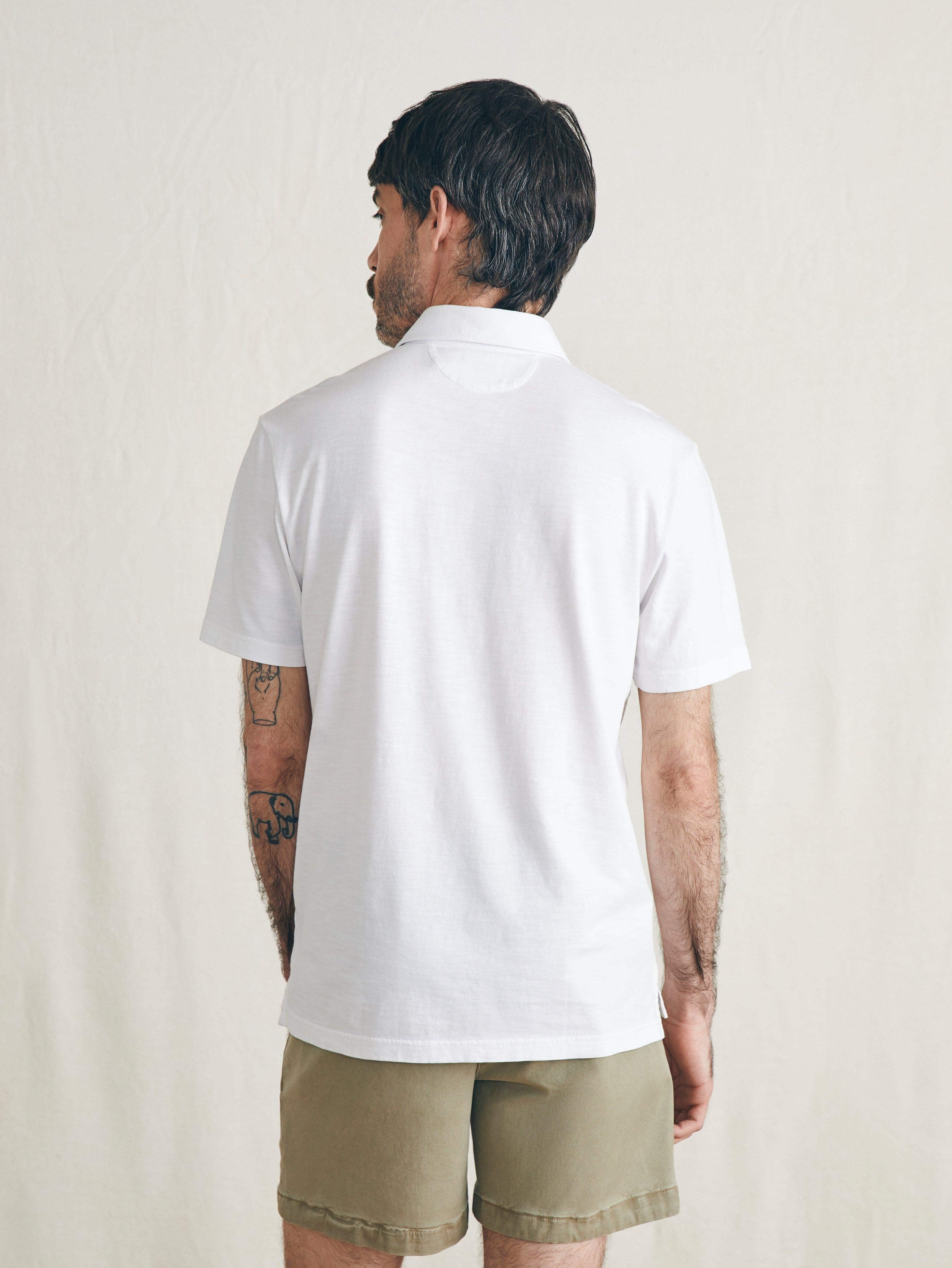 Sunwashed T-Shirt Polo - White Surf Stripe Male Product Image