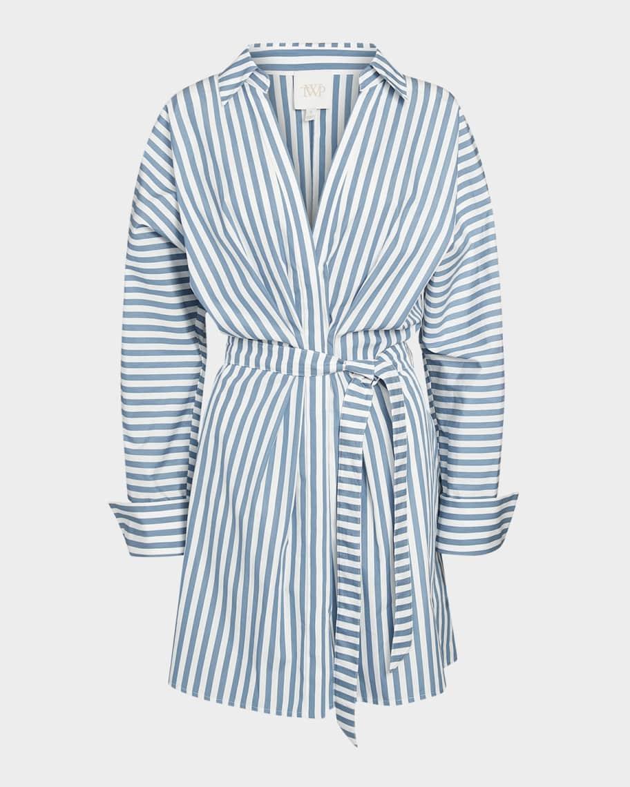 Brooke Striped Mini Shirtdress Product Image