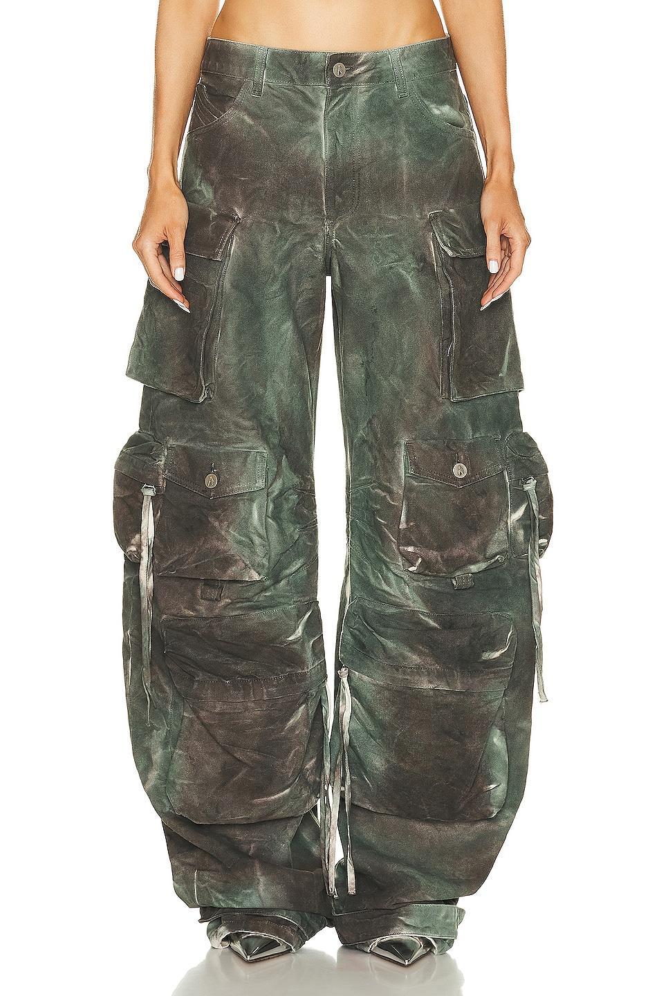 THE ATTICO Fern Long Pant in Green Product Image