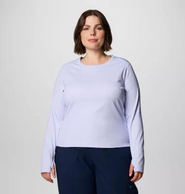 Columbia Women's Boundless Days Knit Crew Long Sleeve - Plus Size- Product Image