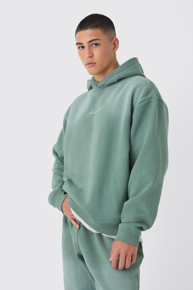 Oversized Man Spray Wash Hoodie | boohooMAN USA Product Image